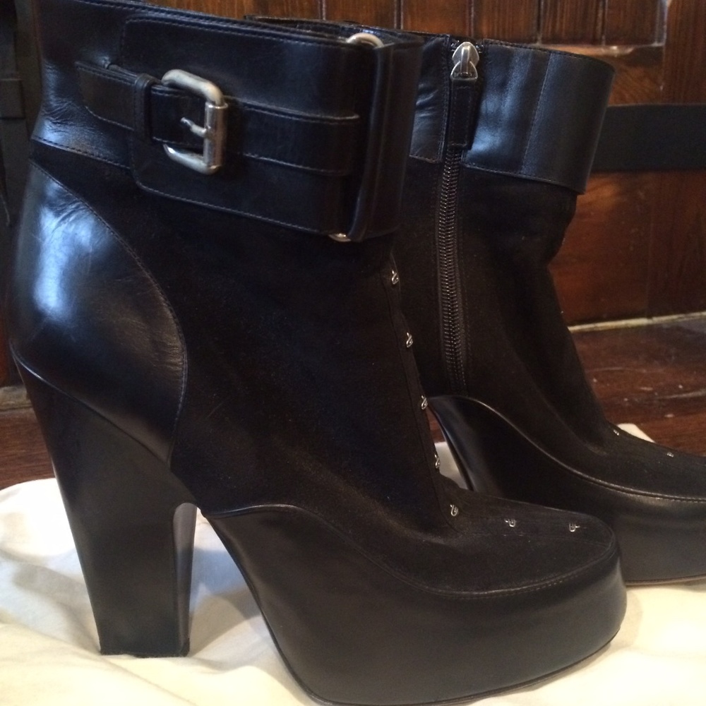 Tabitha Simmons black ankle boots